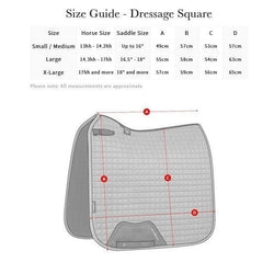 LeMieux ProSorb Plain 2 Pocket Dressage Square Memory Foam Correction Riser Pad