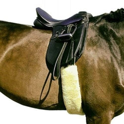 LeMieux Simuwool Dressage Slip On Girth Sleeve Fluffy Soft Brown SALE