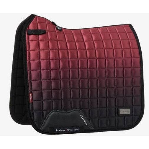 LeMieux Spectrum Dressage Square Soft Satin Sheen Ombre Wicking Saddlepad Square