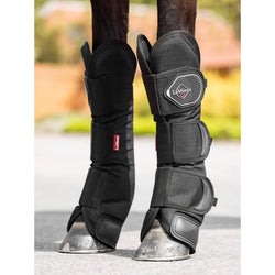 LeMieux Travel Boots Lightweight Protective Wicking Carbon Leg Wraps Navy/Black