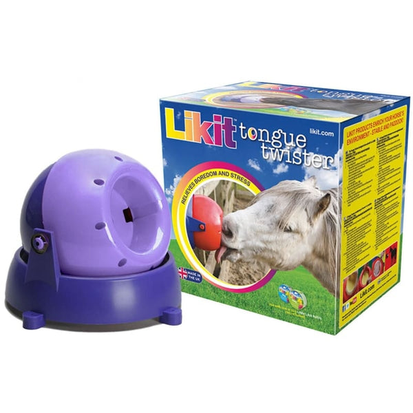 Likit Tongue Twister Horse Pony Stable Toy Wall Mounted Rotating Enrichment Lick