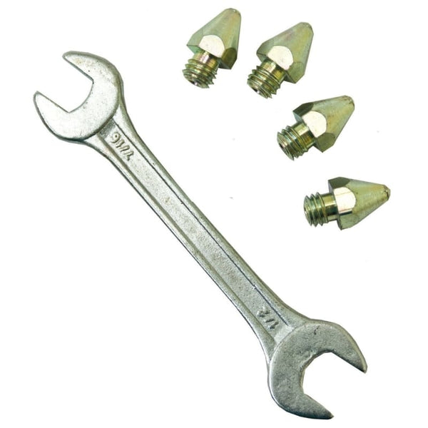 Liveryman Standard Studs with Tungsten Tip for Good Ground x 4 and Spanner Set