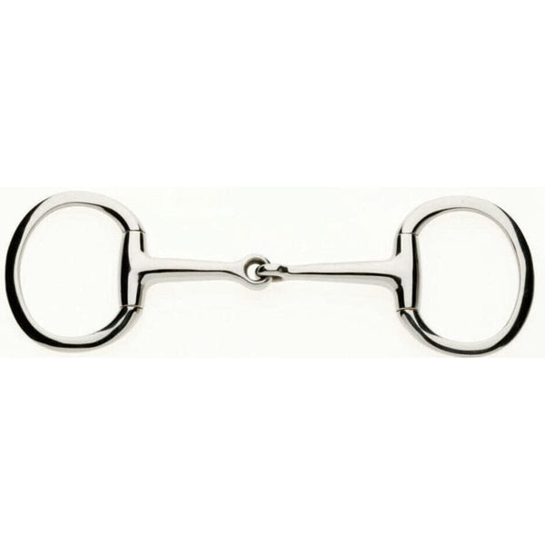 Lorina Basic Stainless Steel Single Jointed Eggbutt Snaffle Horse Bit 4' - 6'