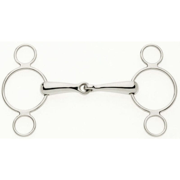 Lorina Continental 2 Ring Single Jointed Continental Dutch Gag Bubble Bit 4.5-6
