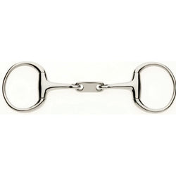 Lorina Dr Bristol Eggbutt Snaffle Angled Tongue Plate For Strong Horses 5-5.5'