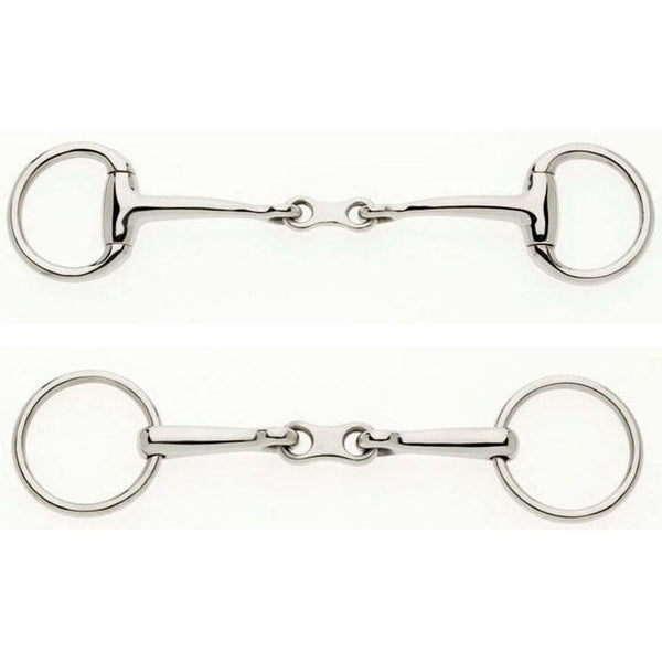 Lorina French Link Eggbutt or Loose Ring Bradoon Snaffle Bit Dressage Legal