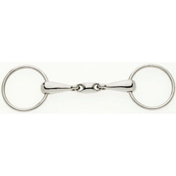 Lorina Loose Ring Double Jointed Snaffle With Regular Lozenge Stainless 5' - 6'