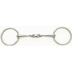 Lorina Loose Ring Double Jointed Snaffle With Small Lozenge Stainless Steel 5-6'