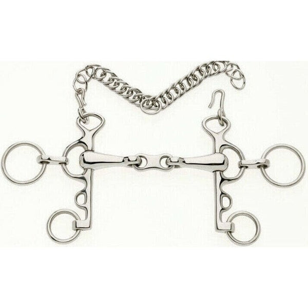 Lorina Loose Ring Rugby Pelham WIth French Link Alternative Weymouth Showing Bit