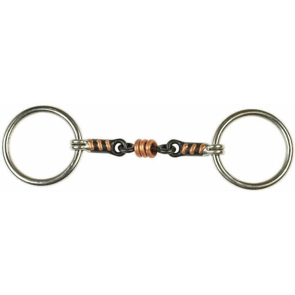 Lorina Loose Ring Sweet Iron Copper Roller Link Snaffle Bit Encourage Salivation