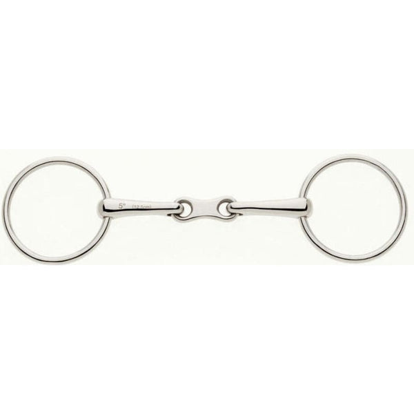 Lorina Thin French Link Loose Ring Snaffle Stainless Steel Horse Bit 4.5' - 6'