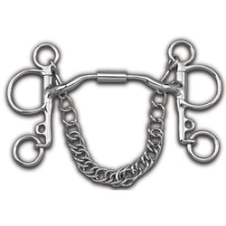 Myler 04 Pelham Low Port Comfort Shaffle with Centre Barrel Level 2 89-2604