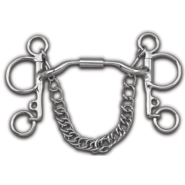 Myler 04 Pelham Low Port Comfort Shaffle with Centre Barrel Level 2 89-2604