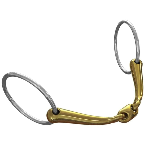 Neue Schule Tranz Angled Logenze Bradoon Loose Ring Snaffle Bit with Lozenge SALE
