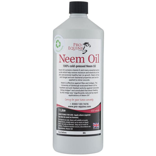 Pro-Equine Neem Oil Antibacterial Antifungal Anti-Itch Natural Fly Repellent 1L