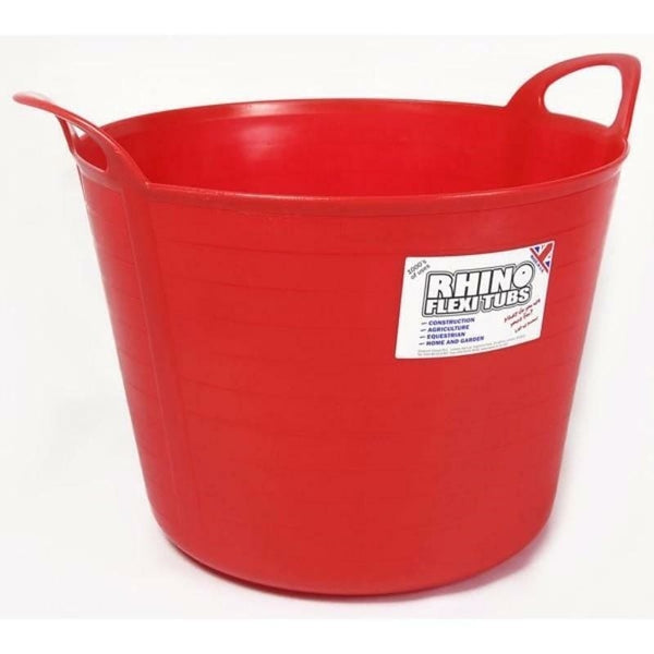 Rhino ProStable Flexi Tub Horse Feed/Water/Muck Bucket Large Flexible Trug 40L