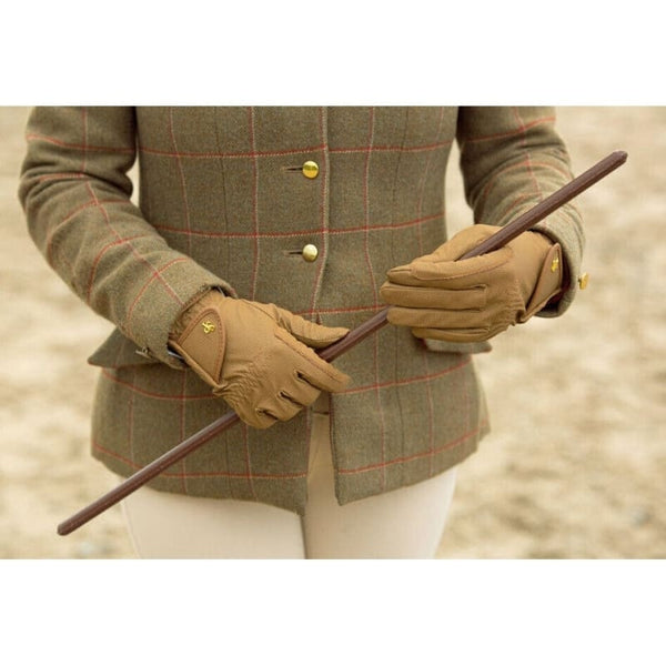 Supreme Products Classic Leather Show Cane For Horse and Pony Showing 24' Brown