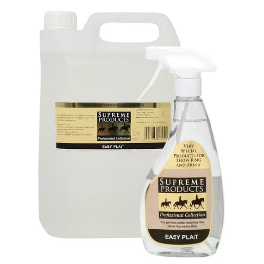 Supreme Products Easy Plait Horse Pony Grooming Perfect Neat Plaits 500ml or 5L