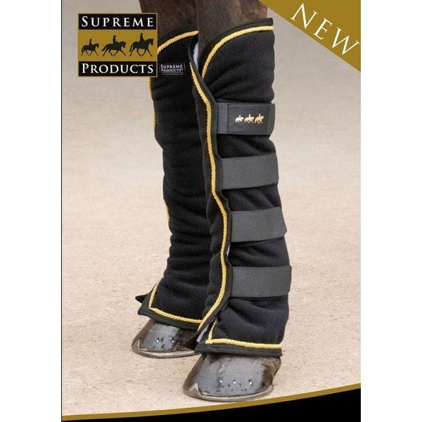 Supreme Products Royal Occasion Fleece Boots / Wraps For Stable and Travel Black