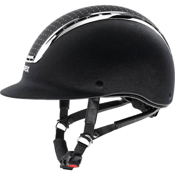 Uvex SUXXEED Delight Chrome Crystal Riding Helmet Adjustable Hat Black/Navy S-L