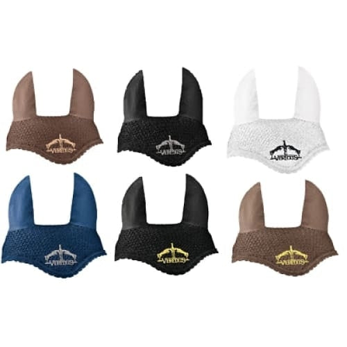 Veredus Crochet Fly Veil/Hood/Fringe Ear Bonnet Black/White/Navy/Brown/GrandSlam