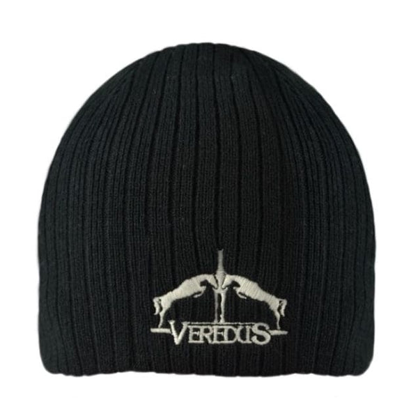 Veredus Knitted Unisex Beanie Hat Black One Size
