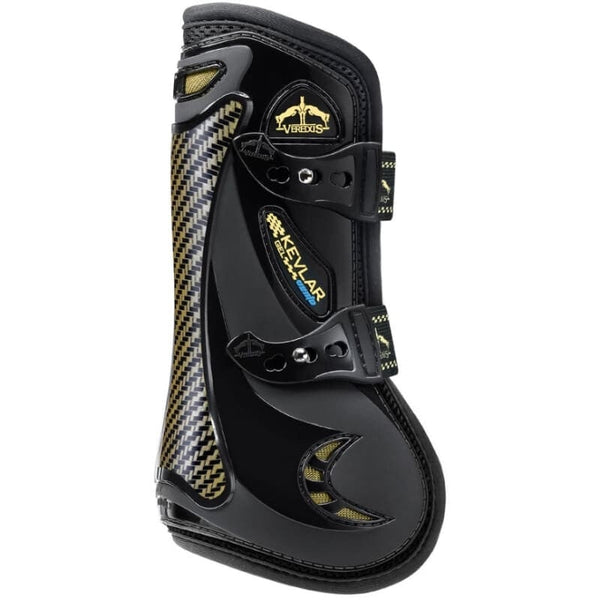 Veredus made with Kevlar® Gel Vento Show Jumping Front Tendon Boots Black/Brown