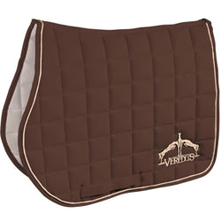 Veredus Microfibre Jump Saddlecloth Square Black/Brown SALE