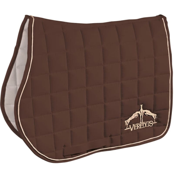 Veredus Microfibre Jump Saddlecloth Square Black/Brown SALE