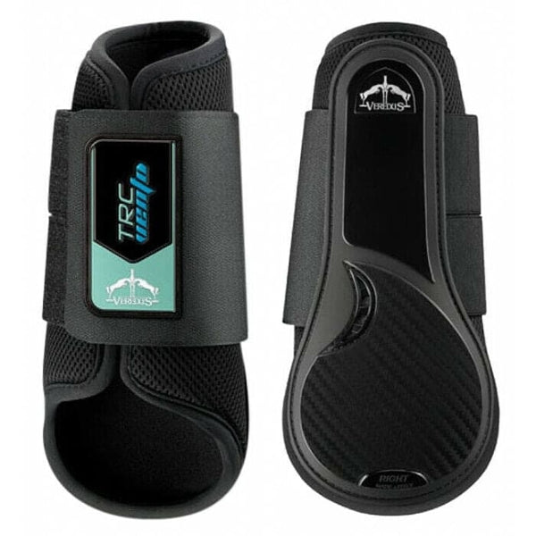 Veredus TRC Vento Professional Fetlock / High Rear Showjumping Boots Black/Brown