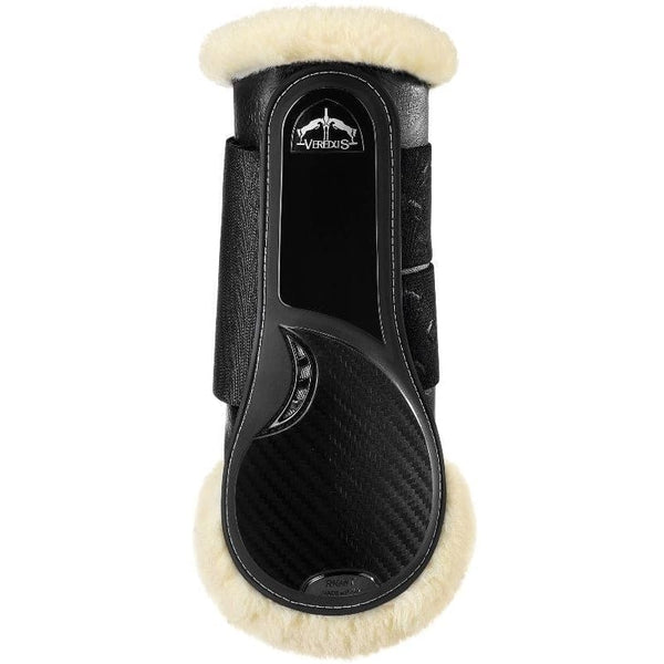 Veredus TRC Vento STS Fur Lined Soft Pro Tendon Brushing Boots Black/Brown M/L