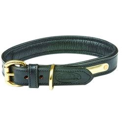 WeatherBeeta Padded Leather Dog Collar Soft Supple and Strong With Brass Fittings Brown XS SALE
