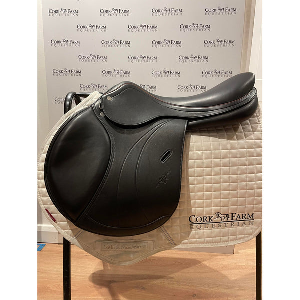 Selleria Equipe Expression Special Double Flap Close Contact CC Event Show Jump SJ Saddle Black 17.5 M+1 SALE