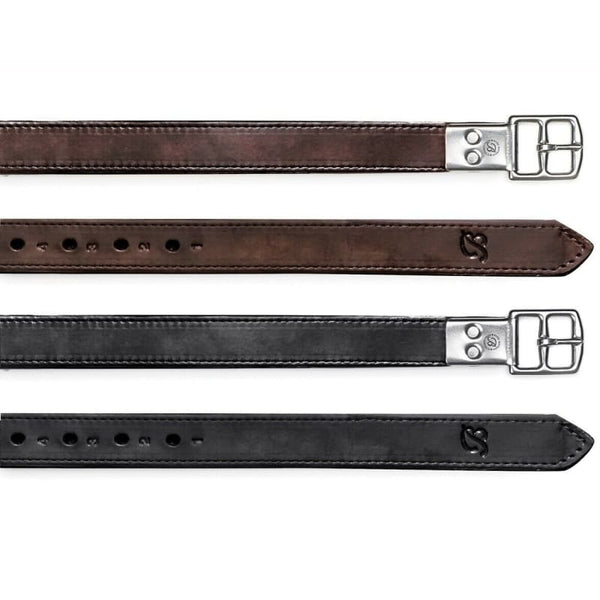 Bates Heritage Leather Non-Stretch Stirrup Leathers Brown 122cm SALE