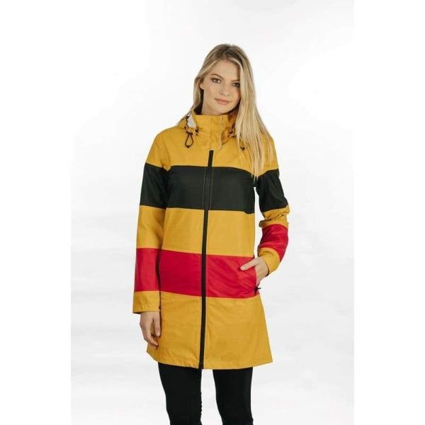 Horseware Ladies All Season Rain Jacket Sunflower Newmarket Stripe XXS SALE