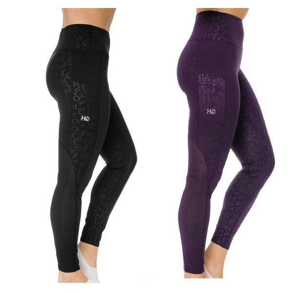 Horseware Ladies Monogram Silicone Grip Mesh Riding Tights Joddings Riding Leggings Medium SALE