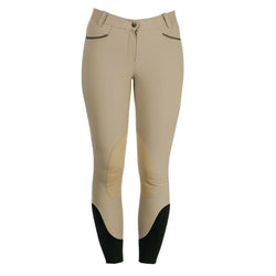 Horseware Ladies Woven Self Seat Competition Breeches Beige 24 SALE