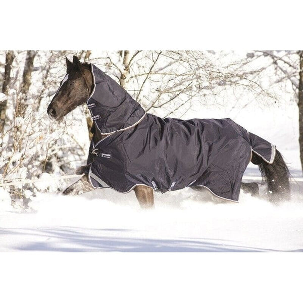 Horseware Rambo Duo Turnout Combo Liner System All in One Rug Hood Navy 7'3" SALE