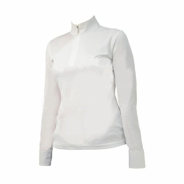 HyFASHION Ladies Charlotte Long Sleeve Breathable Show Shirt White XS-XL