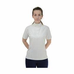 HyFASHION Ladies Downham Short Sleeved Plain Stock Shirt CoolDry White XS-XL