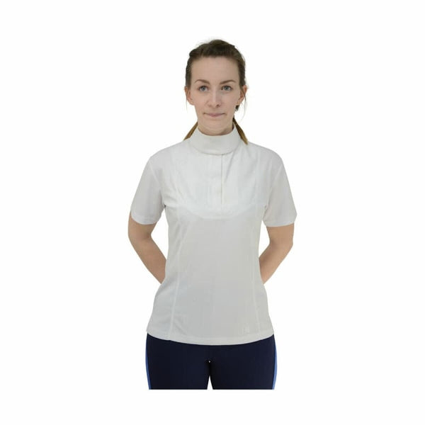 HyFASHION Ladies Downham Short Sleeved Plain Stock Shirt CoolDry White XS-XL