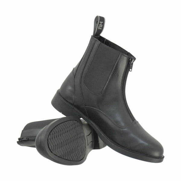 HyLAND Southwold Leather Zip Jodhpur Boot Black UK5 SALE