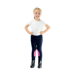 HyPerformance Children's Fleece Tiny Tots Jodhpurs Navy/Sky Small SALE