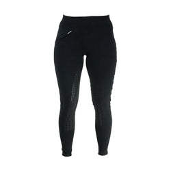 HyPERFORMANCE Ladies Hickstead Silicon Riding Leggings Black 26" SALE