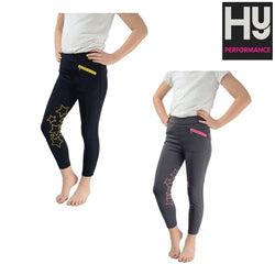 HyPerformance Stella Childrens Riding Tights With Silicone Grip White Age 9-10 SALE