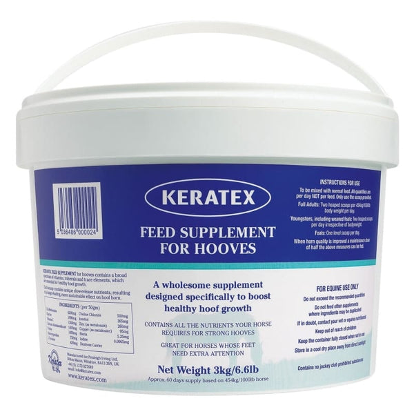 Keratex Feed Supplement for Hooves Vitamins Mineral Biotin/Copper/Zinc/Magnesium