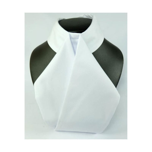 ShowQuest Ready Tied Hunt Stock Cotton Mix White or Cream One Size
