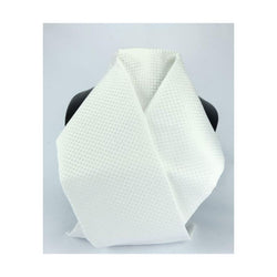 ShowQuest Ready Tied Vintage DEVISES Looped Neck Jacquard Stock White One Size