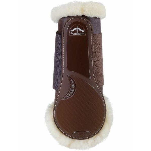 Veredus TRC Vento STS Fur Lined Soft Pro Tendon Brushing Boots Hind Brown Large SALE