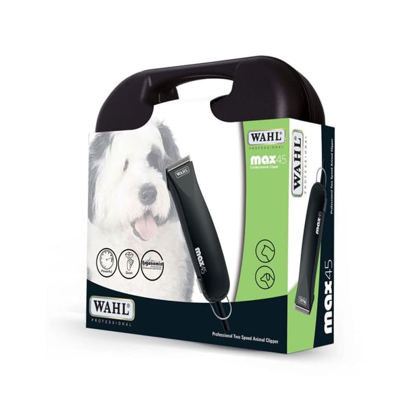 WAHL Clipper Kit Max 45 Animal Heavy Duty Dog Clippers With 2 Speed Motor